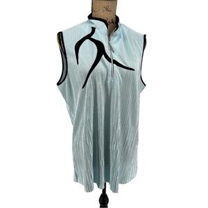 Jamie Sadock Sleeveless Golf Tennis Activewear Top Pickleball XL‎ Light Blue
